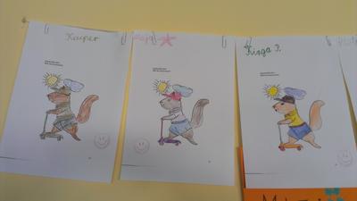 Prace indywidualne uczniów "Wiewióreczka Wiki" - towarzyszka spotkań.